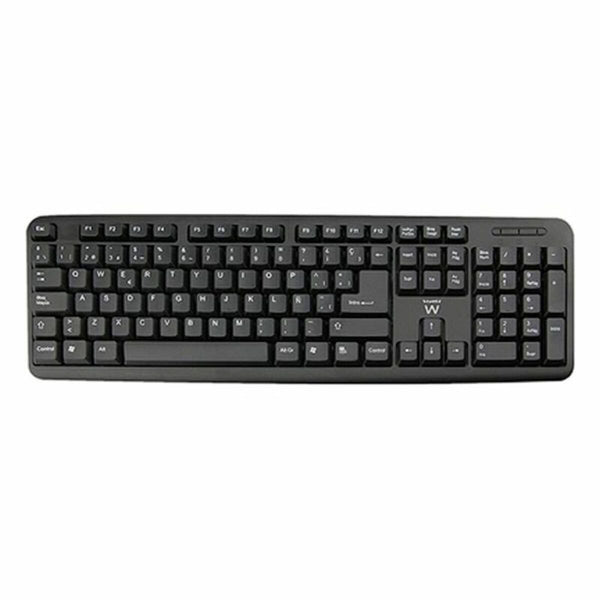 Tastatur Ewent EW3109 PS/2 USB Schwarz