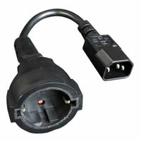 Stromkabel GEMBIRD PC-SFC14M-01 C14 Schwarz 15 cm