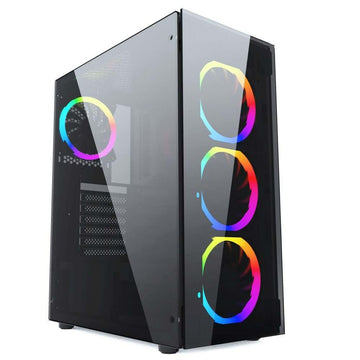 ATX Semi-Tower Gehäuse GEMBIRD CCC-FC-1500RGB Schwarz