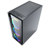 ATX Semi-Tower Gehäuse GEMBIRD CCC-FC-1500RGB Schwarz