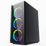ATX Semi-Tower Gehäuse GEMBIRD CCC-FC-1500RGB Schwarz