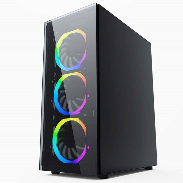 ATX Semi-Tower Gehäuse GEMBIRD CCC-FC-1500RGB Schwarz