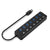 Hub USB GEMBIRD UHB-U3P7P-01 Schwarz