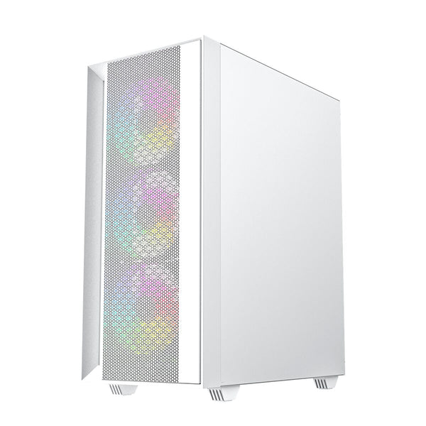 ATX Semi-Tower Gehäuse GEMBIRD Fornax 4000W ARGB Weiß Bunt