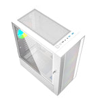 ATX Semi-Tower Gehäuse GEMBIRD Fornax 4000W ARGB Weiß Bunt