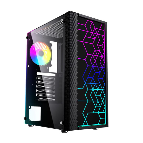 ATX Semi-Tower Gehäuse GEMBIRD Fornax 2500 ARGB Schwarz Bunt