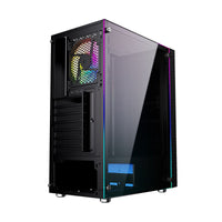 ATX Semi-Tower Gehäuse GEMBIRD Fornax 2500 ARGB Schwarz Bunt