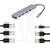 Dockstation GEMBIRD A-CM-COMBO3-03 Grau Silberfarben 100 W