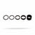 Nylon-Abstandshalter Shimano PR320492 Schwarz (4 pcs)