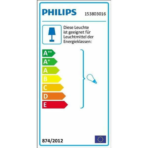 Wandleuchte Philips My Garden Creek Schwarz Aluminium A 60 W E27