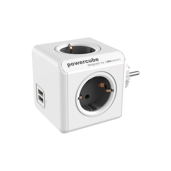 Würfel mit Steckdosenanschluss Allocacoc Powercube Original 1202 USB 250 V 16 A