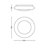 Deckenlampe LED Philips Cinnabar Weiß Kunststoff (40,4 x 10,6 cm) 20 W