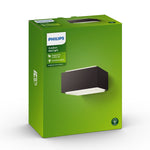 Wandleuchte Philips 17337/93/PN Schwarz Aluminium 42 W E27 (1 Stück)