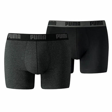 Packung Unterhosen Puma Basic Grau Boxer 2 Stücke