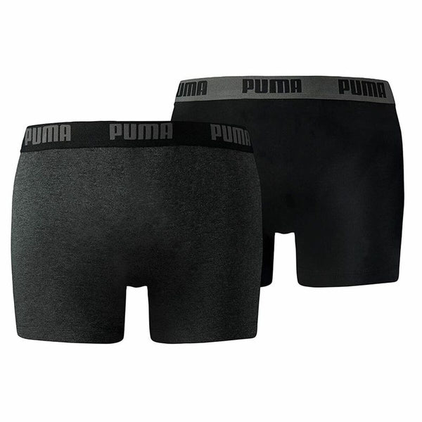 Packung Unterhosen Puma Basic Grau Boxer 2 Stücke