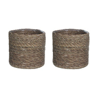 Korb Mica Decorations Atlantic Braun korb (16 x 16 cm) 16 x 16