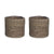 Korb Mica Decorations Atlantic Braun korb (16 x 16 cm) 16 x 16