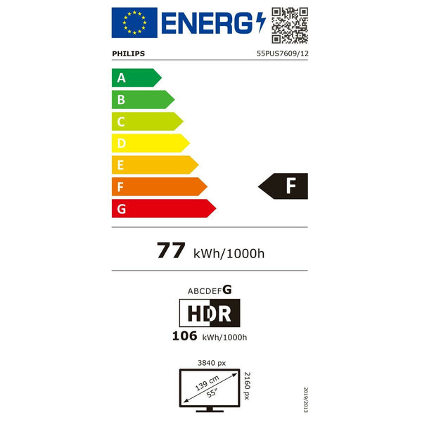 Smart TV Philips 55PUS7609/12 4K Ultra HD 55" LED HDR HDR10