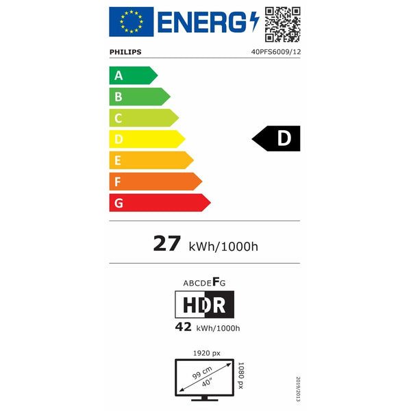 Smart TV Philips 40PFS6009/12 Full HD 40" LED HDR HDR10