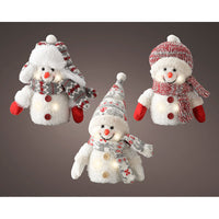 LED Schneemann Weihnachtsschmuck Lumineo 11 x 8 x 18 cm