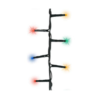 LED-Lichterkette Lumineo Bunt Warmes licht Warmes Weiß