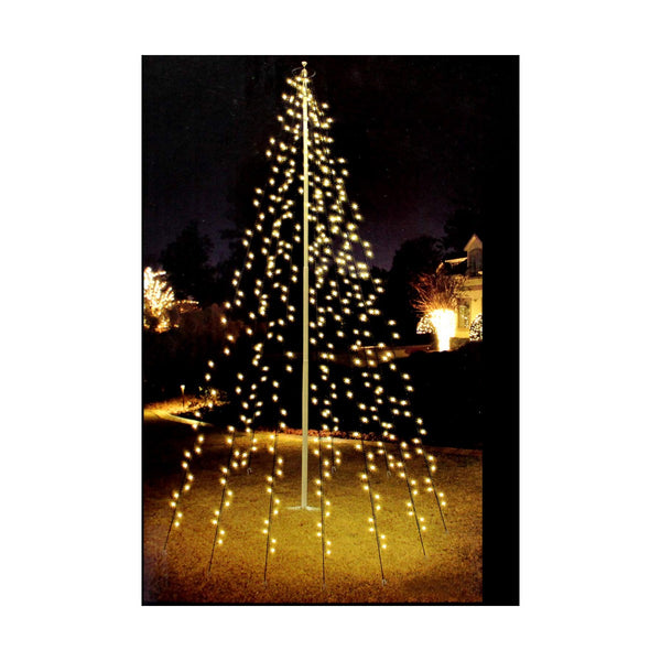 LED-Lichtvorhang Warmes licht Warmes Weiß 2 m Schwarz