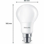 LED-Lampe Philips 60 W Mattierend Warmes Weiß F 8 W 60 W B22 3 Stück (2700 K)