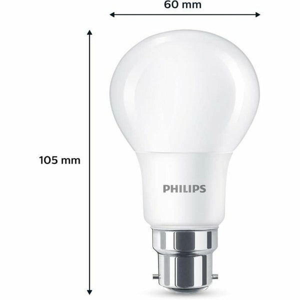 LED-Lampe Philips 60 W Mattierend Warmes Weiß F 8 W 60 W B22 3 Stück (2700 K)