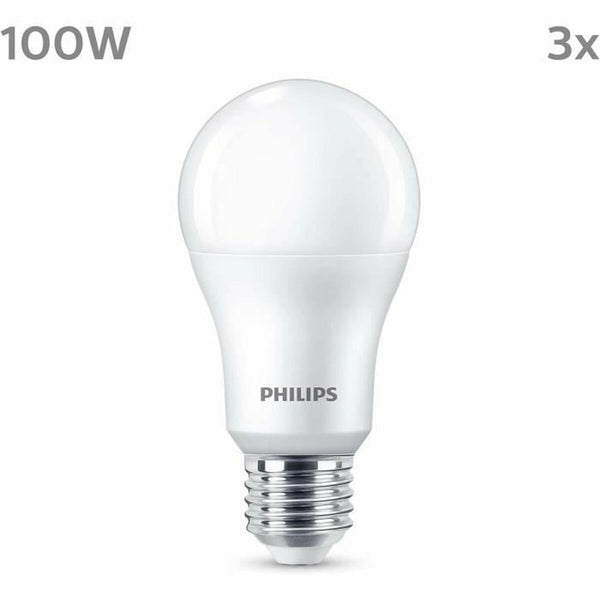 LED-Lampe Philips A67 Weiß E 100 W E27 3 Stück (4000 K)