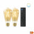Smart Glühbirne Wiz ST64 E27 50 W Bunt Gold 7 W 640 lm (2 Stück)