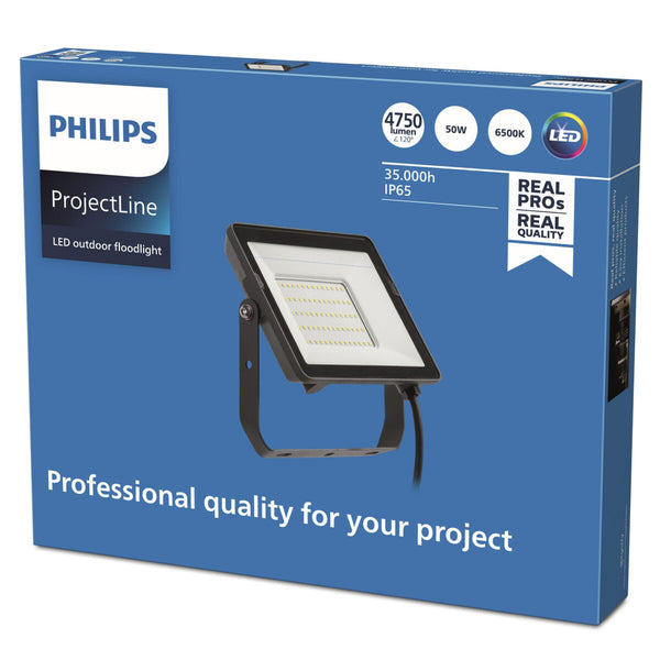 Flutlicht Philips Proyector 50 W Schwarz