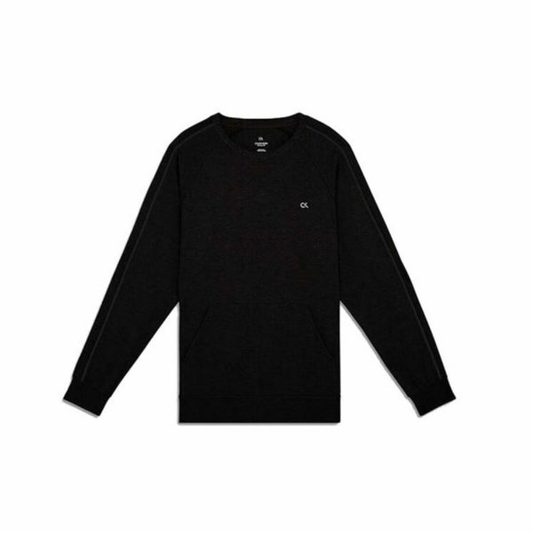 Herren Sweater ohne Kapuze Calvin Klein Schwarz L (Restauriert B)