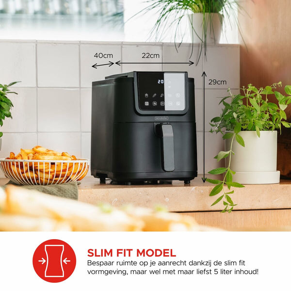 Heißluftfritteuse Bourgini 184170 Schwarz 1500 W 5 L