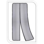 Moskitonetz Progarden Plattenspeicher 2 Stücke Türen Fiberglas Schwarz (50 x 220 cm)