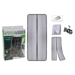 Moskitonetz Progarden Plattenspeicher 2 Stücke Türen Fiberglas Schwarz (50 x 220 cm)