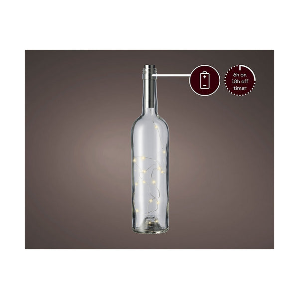 Dekorativer LED-Flaschenverschluss Lumineo Schwarz
