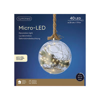 LED-Lampe Lumineo Ø 20 cm Durchsichtig