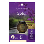 Laterne Lumineo 897539 Solar 16 cm Schwarz Metall