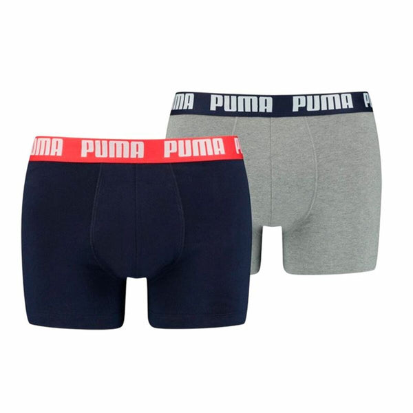 Packung Unterhosen Puma Basic Grau Boxer 2 Stücke