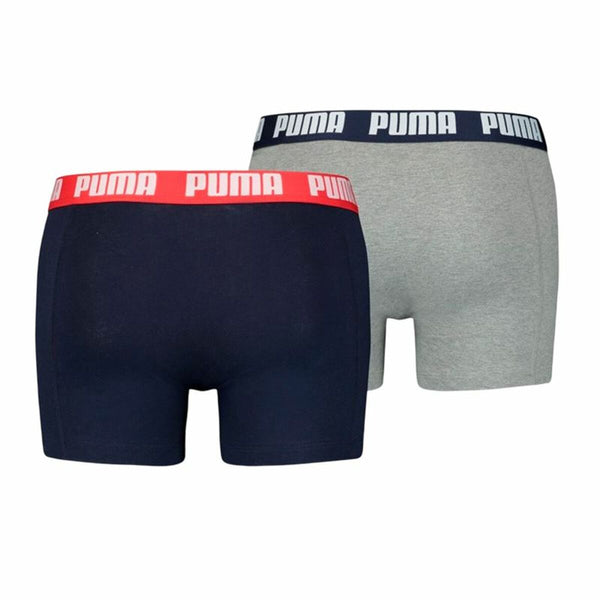 Packung Unterhosen Puma Basic Grau Boxer 2 Stücke