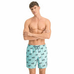 Herren Badehose Puma Logo AOP Hellblau