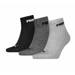 Sportsocken Puma QUARTER PLAIN 3P 701225904 003 Grau 3 Paar