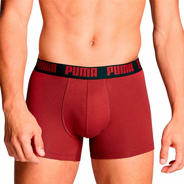 Herren-Boxershorts Puma burgundy  Rot