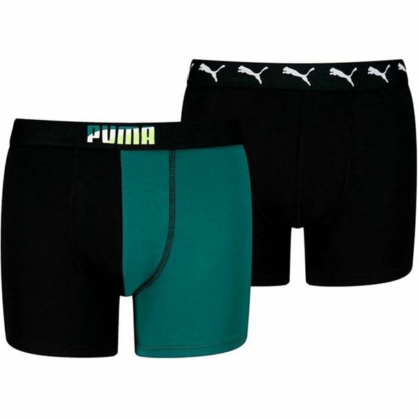 Herren-Boxershorts Puma Schwarz grün