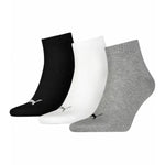 Sportsocken Puma QUARTER PLAIN 3P 701230337 882 Grau 3 Paar