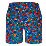 Jungen Badehose Puma Printed Mid Shorts 1P Blau