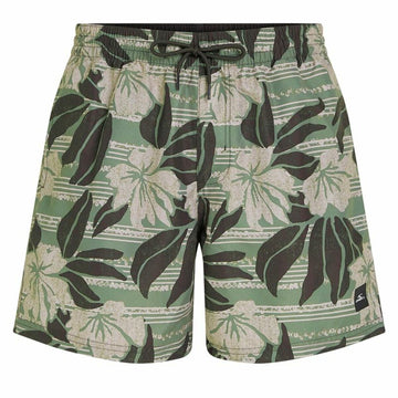 Herren Badehose O'Neill Cali Floral 16'' grün