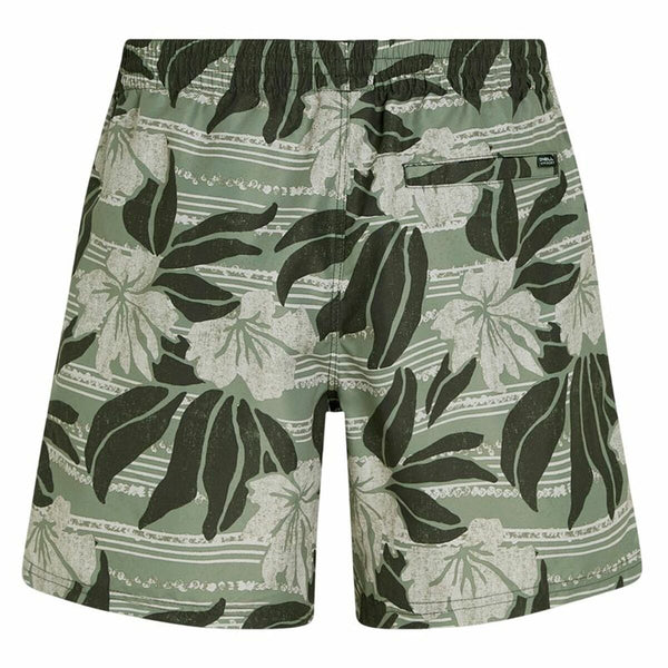 Herren Badehose O'Neill Cali Floral 16'' grün