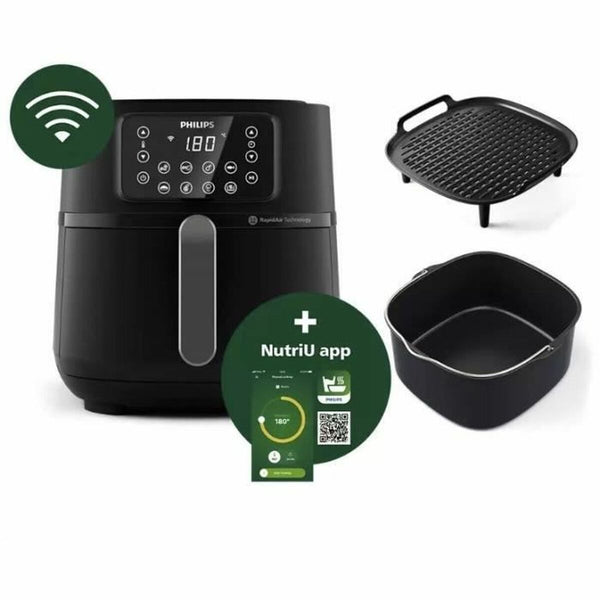 Heißluftfritteuse Philips HD9285/96 XXL Schwarz/Silberfarben 2000 W 7,2 L