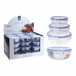 Lunchbox-Set Excellent Houseware 024000670 Kunststoff kreisförmig 400 ml 800 ml 1,4 L 3 Stück